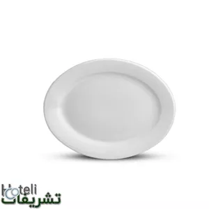 دیس بیضی 26 چینی زرین،-سری هتلی، آرایه سفید مبلمونسرا مدل 270080