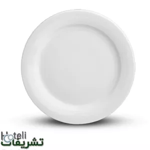 دیس پذیرایی گرد چینی زرین-سری هتلی سفید مبلمونسرا مدل 270811