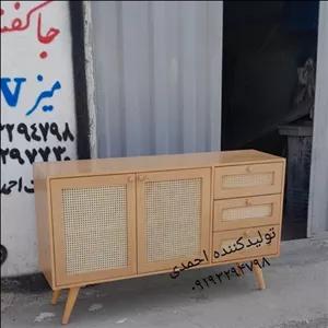 میز کنسول حصیری نگین پرفروش مبلمونسرا مدل 217931