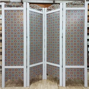 پاراوان ساده طرح اسلیمی تاج دار مبلمونسرا مدل 229715