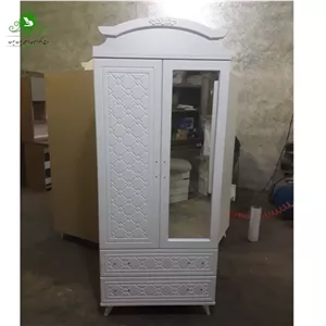 کمد لباس مدل روژان ویترین دار مبلمونسرا مدل 230177