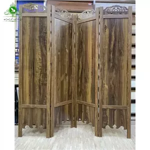 پاراوان ساده رنگ زیتونی مبلمونسرا مدل 230063