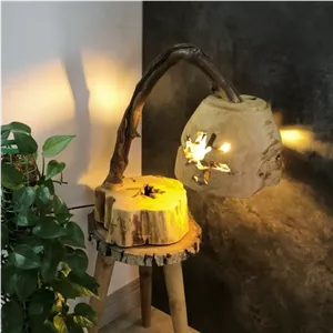 آباژور چوبی روستیک مبلمونسرا مدل 234669