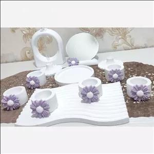 هفت سین با آینه، گلجا و استند موج دار مبلمونسرا مدل 264005