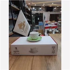 سرویس چایخوری 12 پارچه چینی زرین مدل اسپاتی مبلمونسرا مدل 289523