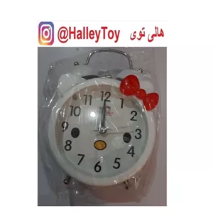 ساعت رومیزی کیتی زنگ دار وارداتی فروشگاه هالی توی مبلمونسرا مدل 240014
