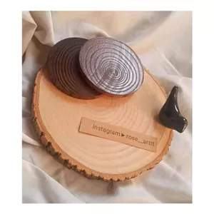سینی روستیک با کبوتر و دو عدد زیرلیوانی چوبی مبلمونسرا مدل 277222