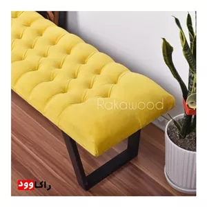 پاف نیمکت لمسه پایه فلزی راکاوود مبلمونسرا مدل 238466
