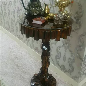 میز خاطره روستیک چوبی مبلمونسرا مدل 219388