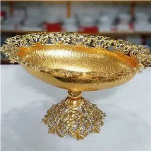 کشکول پایه دار طلایی ماهان مبلمونسرا مدل 278481