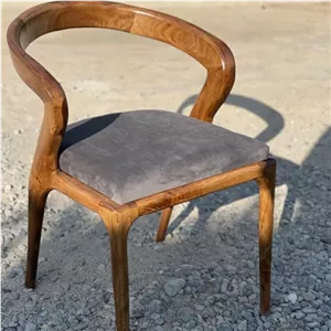 صندلی ناهارخوری تمام چوب گردو مبلمونسرا مدل 235239