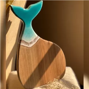 تخته سرو گردو نهنگ رزینی طرح دریا مبلمونسرا مدل 274439 
