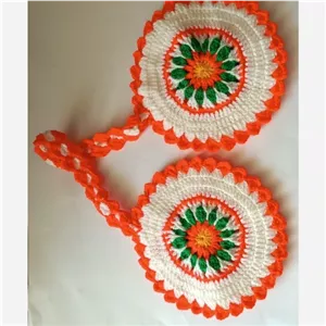 دستگیر با قلاب بافی با کاموای اکریل بافت بافت شده مبلمونسرا مدل 299893