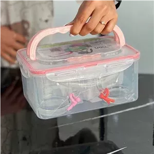 سرویس چایخوری مسافرتی 4 نفره لیمون سبد پیک نیک ست صبحانه خوری مبلمونسرا مدل 288691