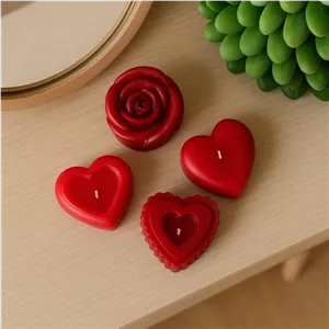 شمع های دستساز قلب و گل مبلمونسرا مدل 284678