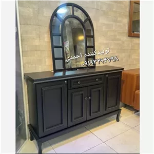 آینه کنسول مشکی شیک مدرن مبلمونسرا مدل 222160
