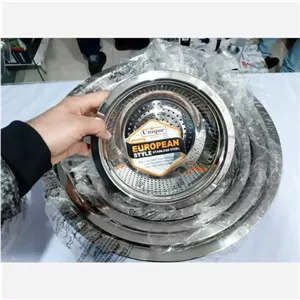 سرویس آبکش استیل لبه دار یونیک 5 پارچه اصل ستاره دار مبلمونسرا مدل 295381