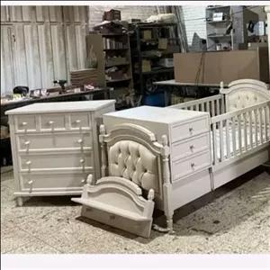 تخت خواب نوزاد نوجوان کلاسیک لمسه خور مبلمونسرا مدل 226905