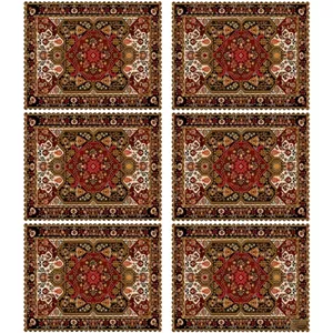 زیر بشقابی مستطیلی پارچه مخمل سایز 35 در 40 مدل U3-458 شرکت رنس مبلمونسرا مدل 300431
