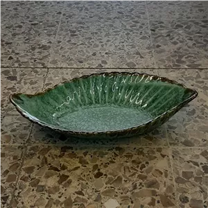دیس ماهی خوری سرامیکی طرح شره ای مبلمونسرا مدل 270757
