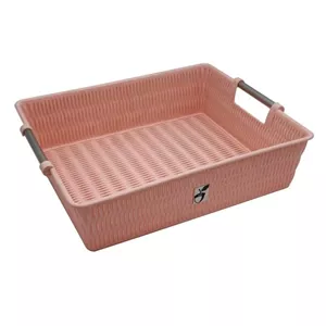 سبد آشپزخانه مدل بلوط طرح بامبو دسته استیل کد YPB-SIZE1-39CM مبلمونسرا مدل 291042