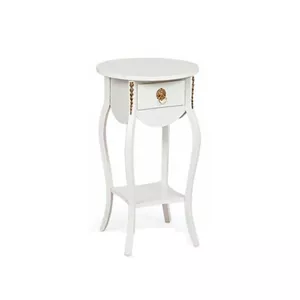 میز تلفن گرد مدل تک کشو مبلمونسرا مدل 222254 