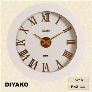 ساعت دیواری دیاکو مدل پی ان 102 سفید مبلمونسرا مدل 239704