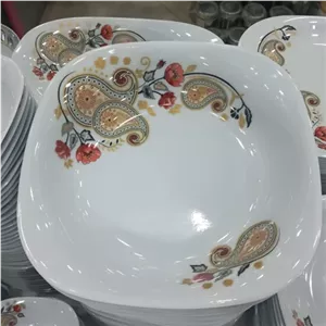 کاسه سالاد بزرگ ملامین مربع طرح ترمه مارک اصلی شیرکوه یزد دارای استاندارد جنس درجه یک تعداد یک عددی سایز 22.5 مبلمونسرا مدل 291769