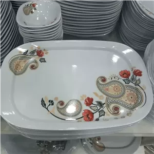دیس برنج بزرگ ملامین مربع طرح ترمه مارک اصلی شیرکوه یزد دارای استاندارد جنس درجه یک تعداد یک عددی 24.5 در 37.5 مبلمونسرا مدل 269982
