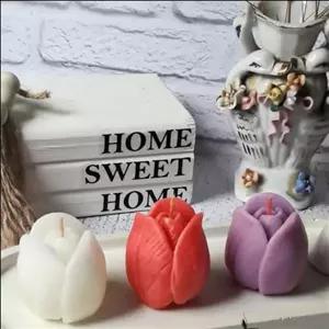 شمع غنچه گل رز 3 عددی مبلمونسرا مدل 283292