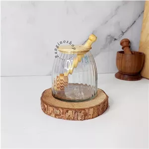 عسل خوری پیرکس با درب بامبو مبلمونسرا مدل 291651