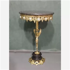 میز تلفن و خاطره برنزی ارسال رایگان مبلمونسرا مدل 221647 