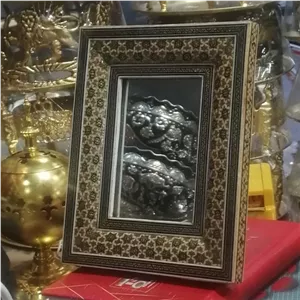 آینه خاتم کاری پایه دار مبلمونسرا مدل 264012 