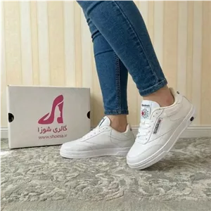 کتونی اسپرت دخترانه مدل ونس ریبوک رنگ سفید و مشکی سایز 37 تا 39