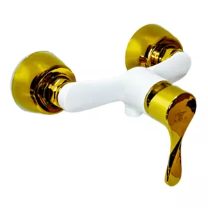 شیر توالت مدل پروانه سفید طلایی (سنگین) (5 سال گارانتیارسال رایگان)