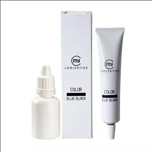 رنگ مژه و ابرو بلو بلک ماي لمينيشن به همراه  اکسيدان 3%