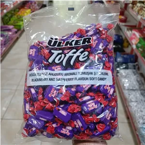 شکلات تافی تمشک و توت سیاه اولکر Ulker بسته 1 کیلویی