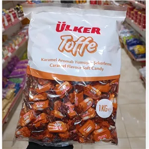 تافی اولکر با طعم کارامل Ulker Toffe Karamel Aromali بسته یک کیلویی