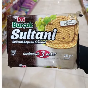 بیسکویت غلات کامل با کشمش سلطانی اتی بورچاک 369 گرم