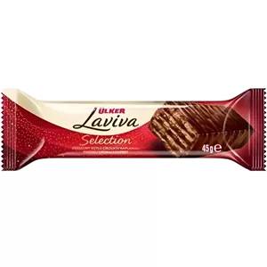 ویفر سلکشن لاویوا اولکر با روکش شکلات شیری و مغز کرم فندقی Ulker Laviva Selection وزن 45 گرم
