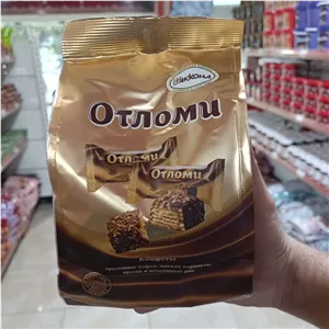 ویفر روسی اوتلوم پاکتی360 گرم با لایه های ویفر ترد مغزدار با روکش شکلاتی