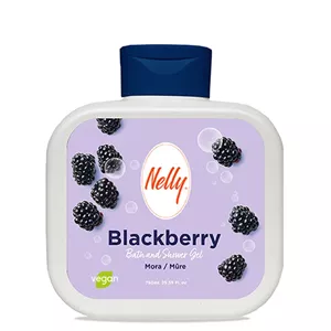 شاور ژل حمام و دوش نلی با رایحه شاه توت Blackberry حجم 750 میل