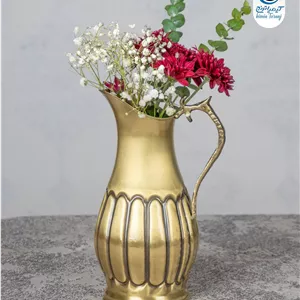 پارچ برنجی خطی با ضمانت ۶۰ ماهه صنایع دستی کیمیا ترنج