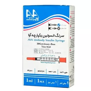 سرنگ انسولین آوا 1 سی سی گیج 30