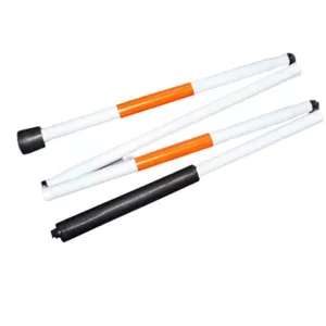 عصای سفید نابینایان تاشو 4 تکه آلومینیومی با شبرنگ