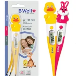 تب‌سنج کودک برند B.well مدل WT-06 Flex – تب‌سنج دیجیتال ایمن