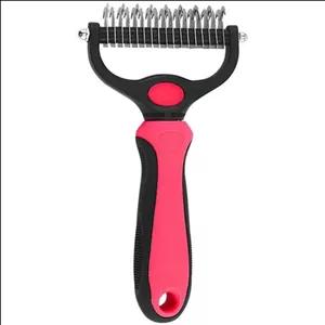 شانه گره بازکن دو طرفه مخصوص سگ و گربه سایز بزرگ