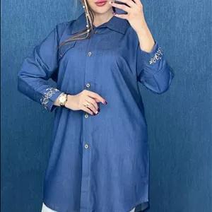 مانتو تنسل گلدوزی