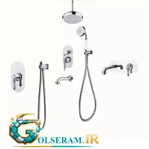 شیرالات هودین - ست شیرالات توکار راگنار کروم مات