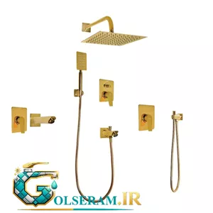 شیرالات هودین -  ست شیرالات توکار بتا طلایی
